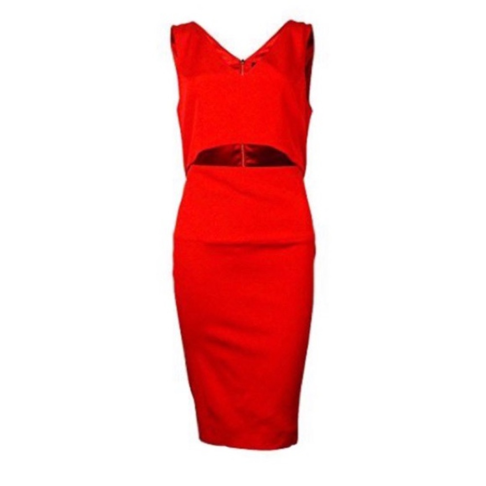 French Connection Scarlet Red Cocktail Dress